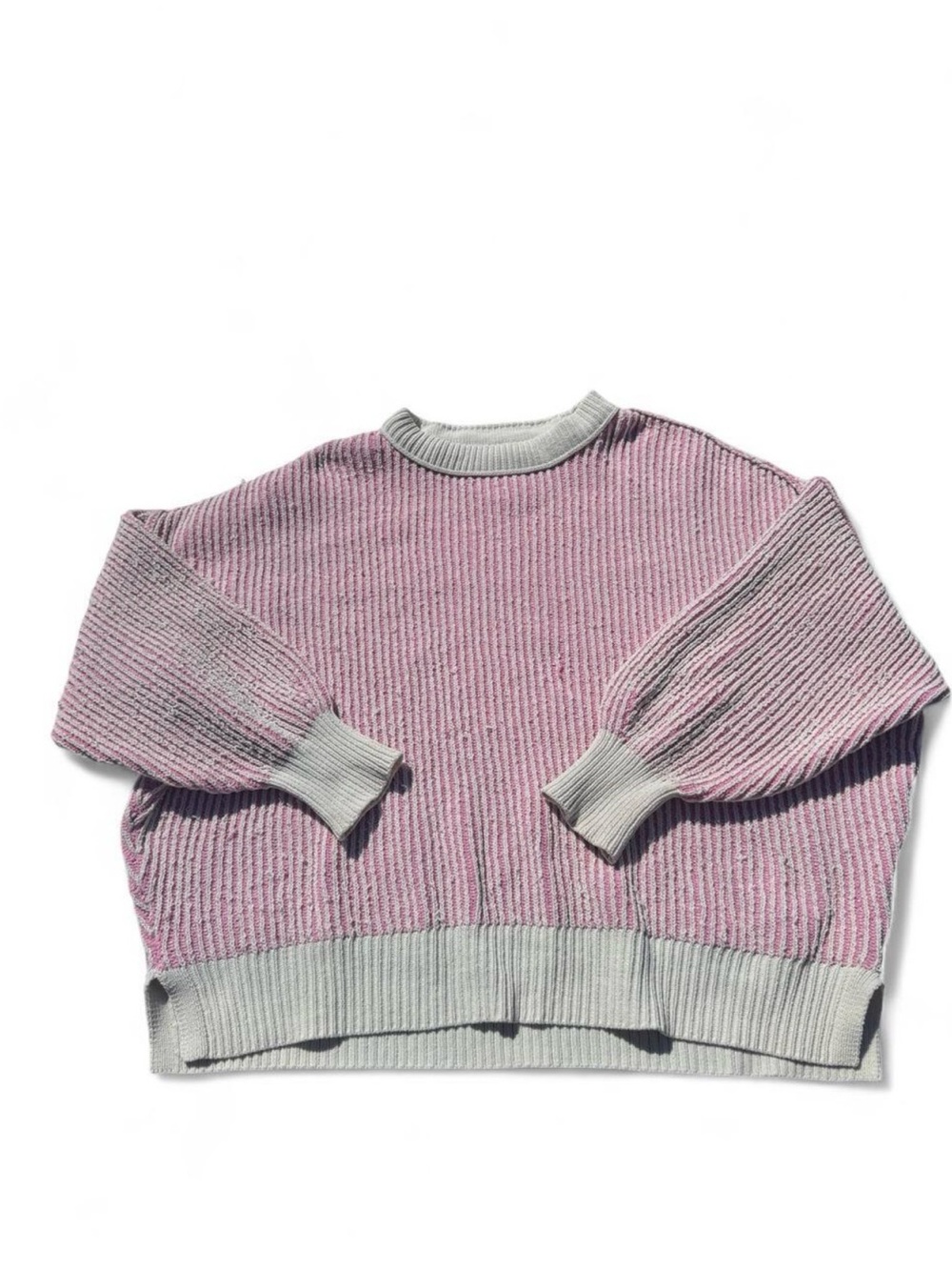 Women’s Aerie Crewneck Chunky Oversized Knit Sweater - Pink